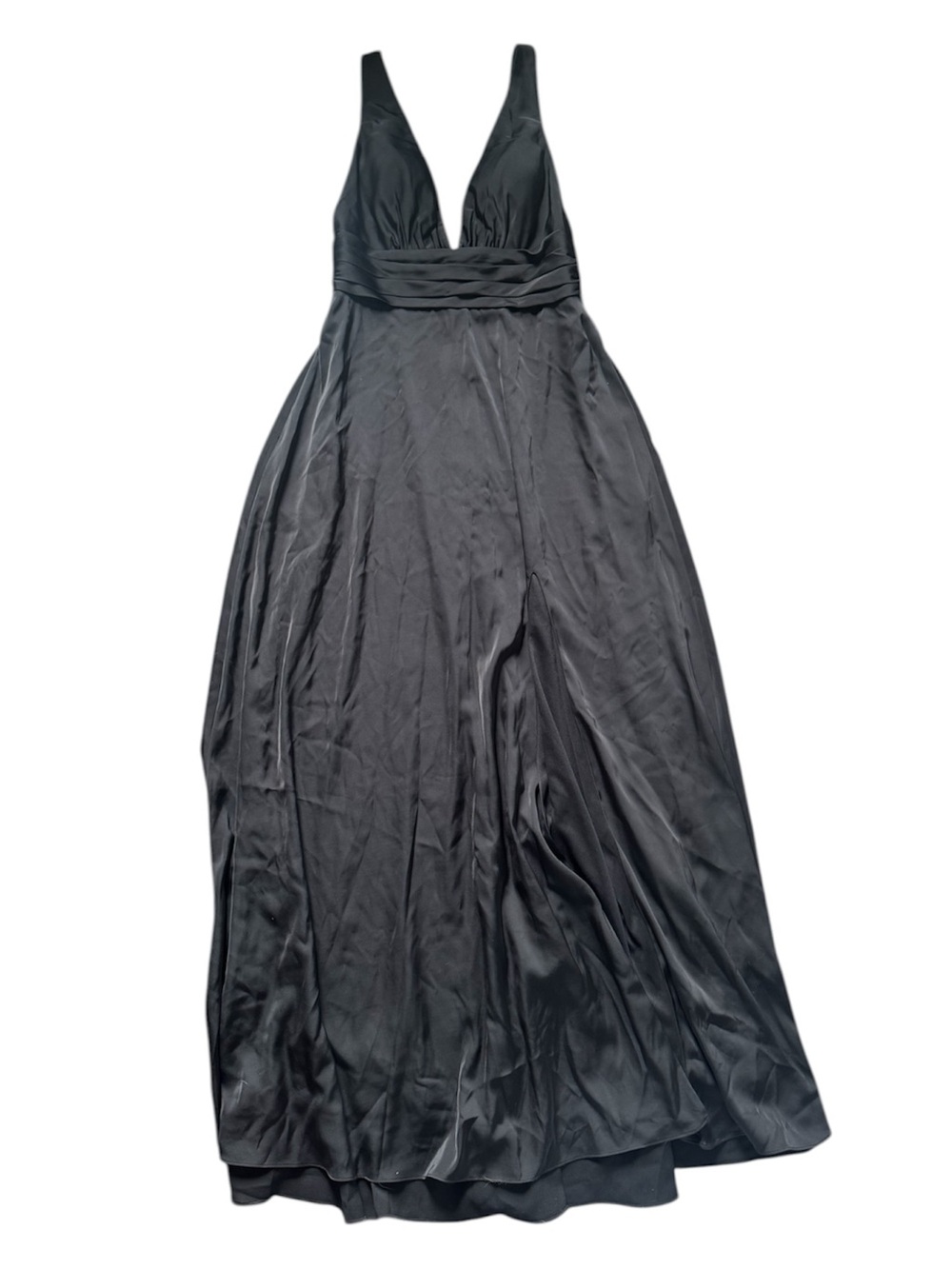 NWT Kennedy Blue Black V-Neck Evening Gown 8